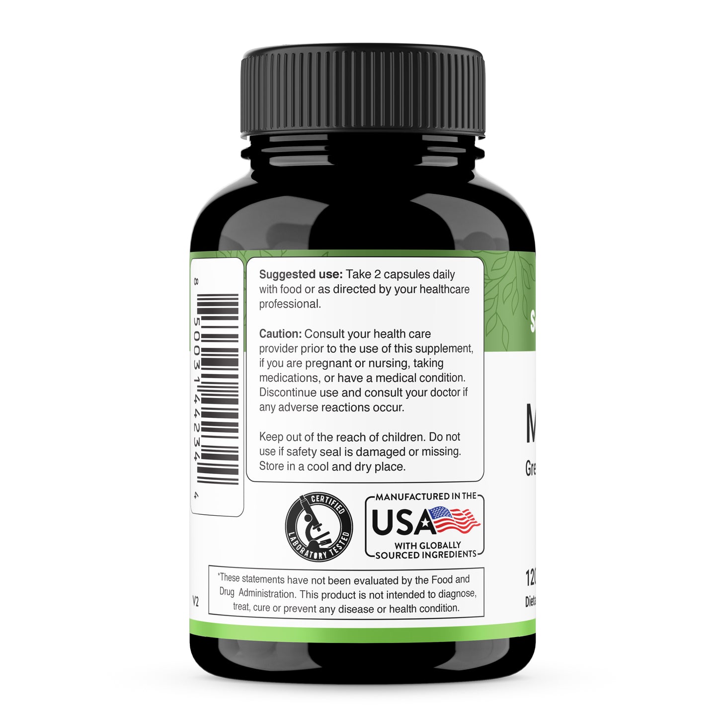 Sandhu Herbals Moringa Capsules: 100% Pure Antioxidant Superfood for Immune, Gut, Skin Health & Energy