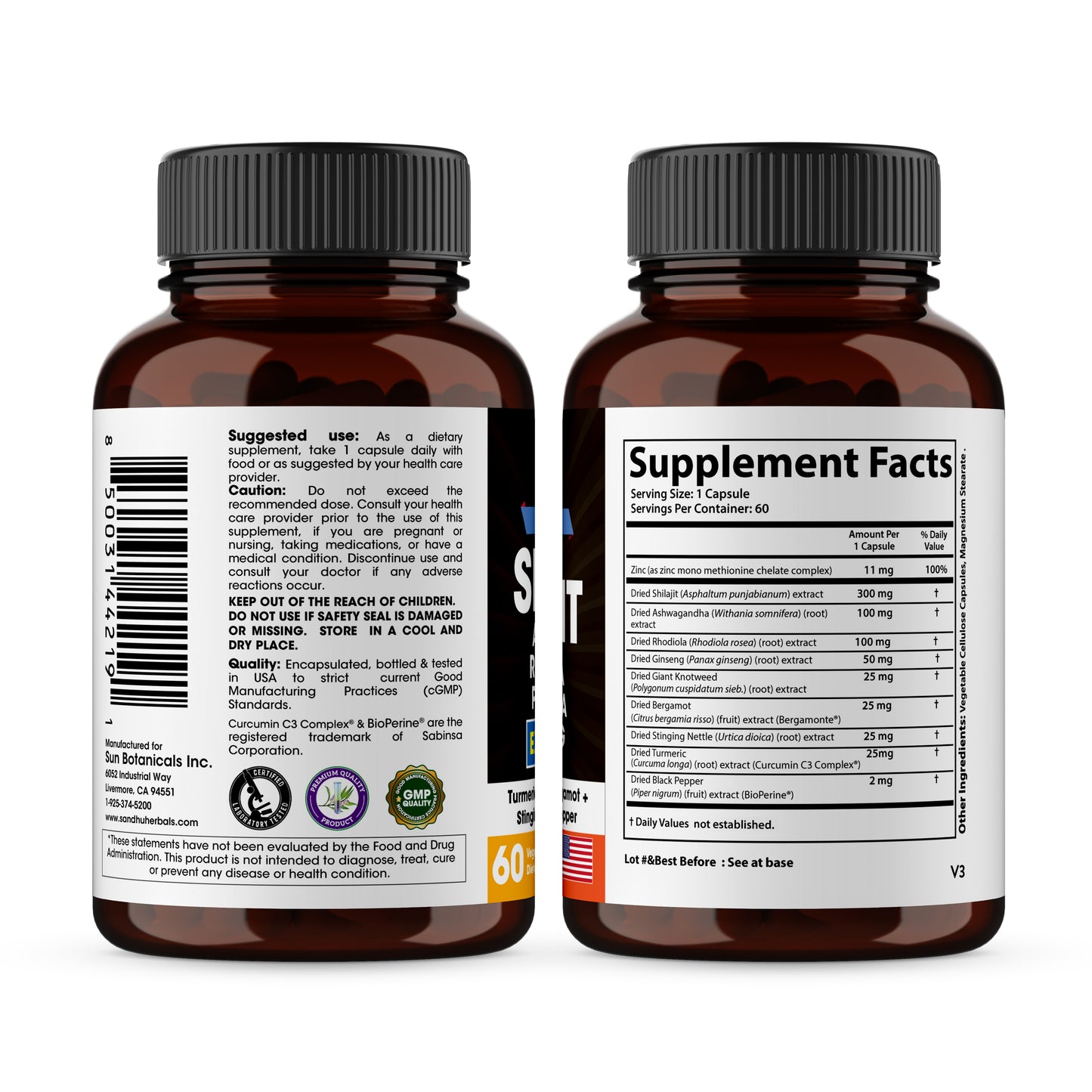 Shilajit 10-In-1 Capsules 60Ct