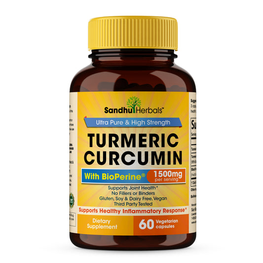 Turmeric Curcumin Capsules 1500MG 120 Ct