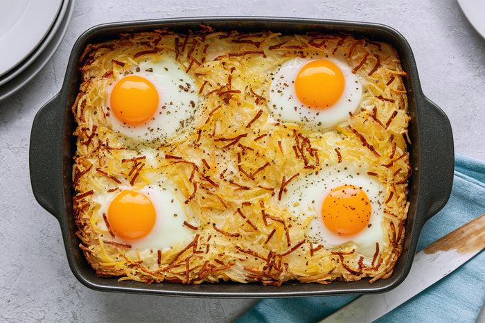 The Ultimate Breakfast Casserole with Hash Browns & Eggs Recipe