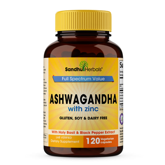 Ashwagandha Zinc Capsules 120 Ct