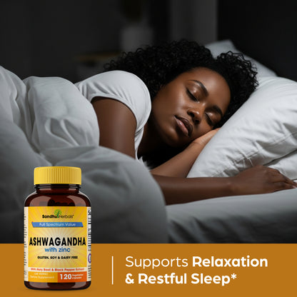 Ashwagandha Zinc Capsules 120 Ct