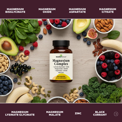 Magnesium Complex with Zinc Capsules 120Ct