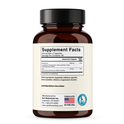 Magnesium Complex with Zinc Capsules 120Ct