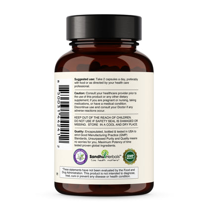 Papaya Leaf Extract Supplement with Giloy (Guduchi) Extract Capsules 120Ct