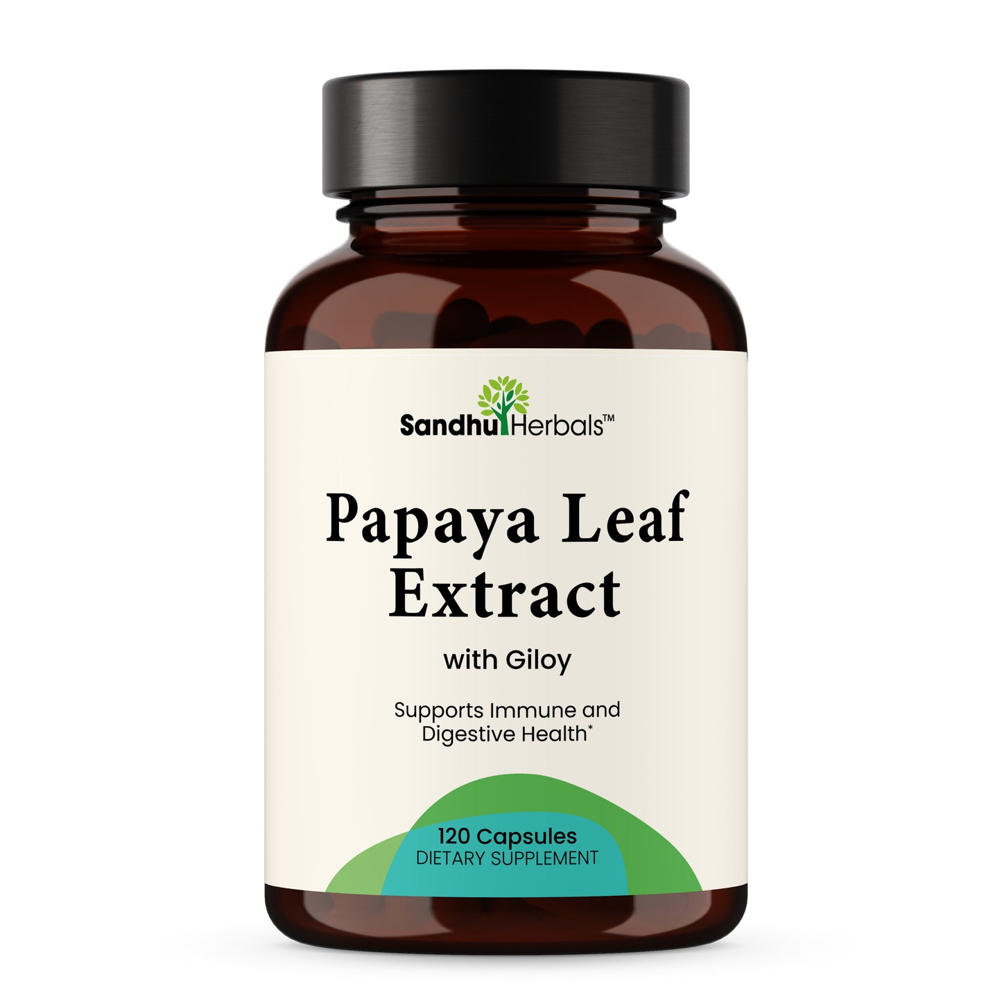 Papaya Leaf Extract Supplement with Giloy (Guduchi) Extract Capsules 120Ct