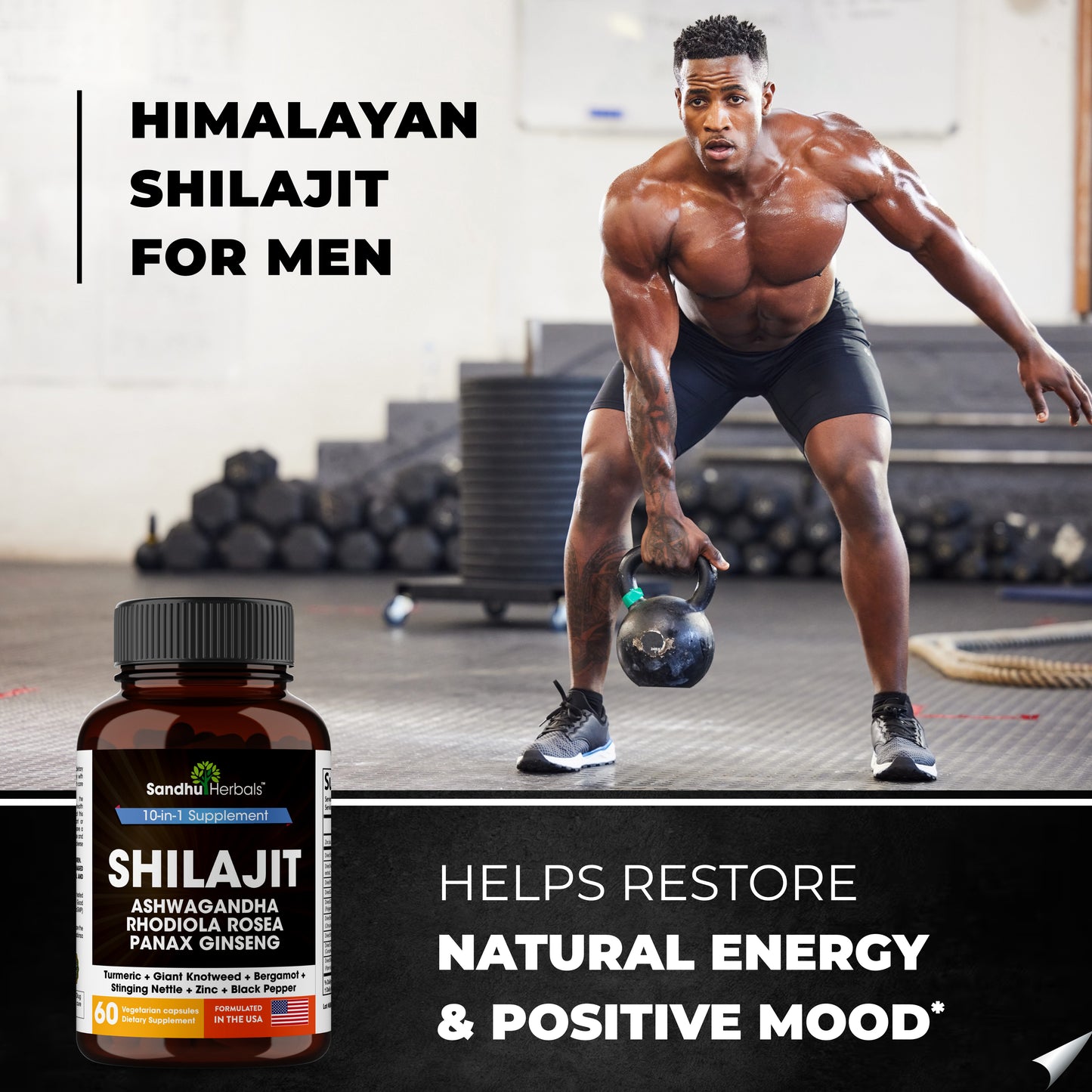 Shilajit 10-In-1 Capsules 60Ct