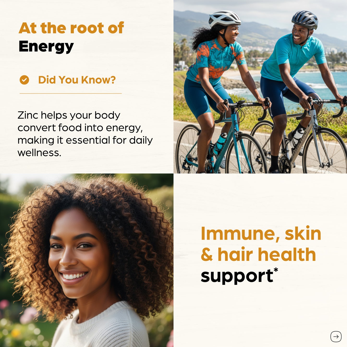 Zinc with Magnesium, Vitamin D3, Selenium & Biotin - 30 mg of Zinc - Capsules 120Ct